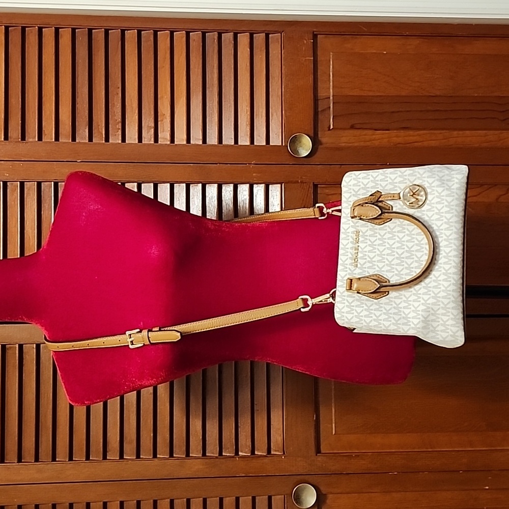 Camille Small Logo and Leather Satchel - Picture 2 of 4